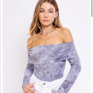 Off the should bodysuit